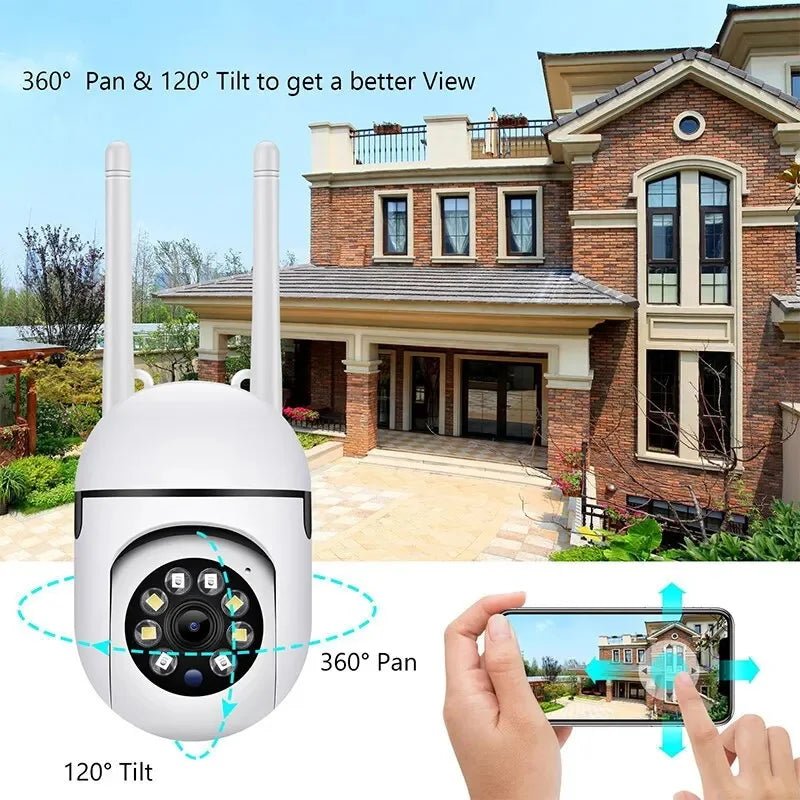 1080P HD PTZ WiFi IP Camera Outdoor Night Vision Waterproof CCTV Surveillance - stepyours.com