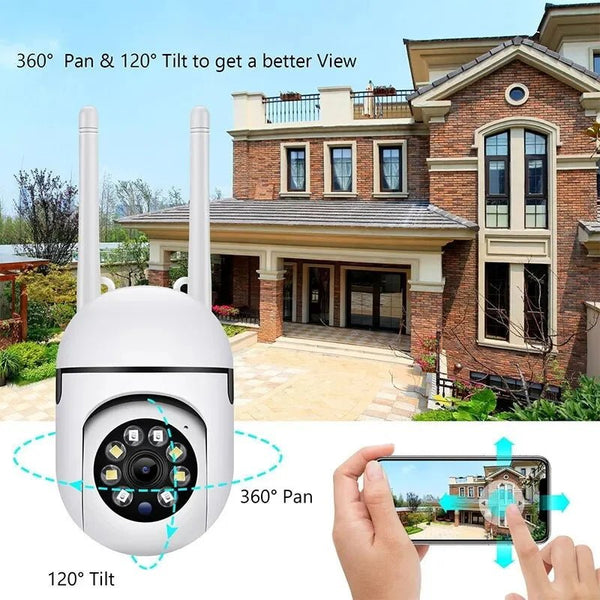 1080P HD PTZ WiFi IP Camera Outdoor Night Vision Waterproof CCTV Surveillance - stepyours.com