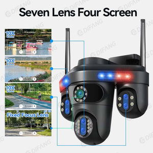 Difang 5MP WiFi IP Camera Outdoor PTZ 10x Zoom Auto Tracking CCTV - stepyours.com