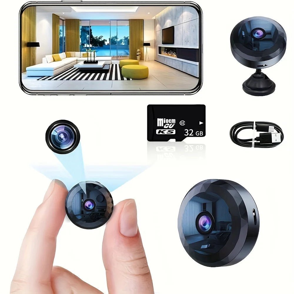 Mini WiFi 1080P Security Camera Night Vision Instant Alerts - stepyours.com
