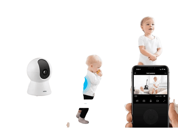 KERUI 5MP Tuya Smart Mini WiFi IP Camera - AI Human Tracking - stepyours.com