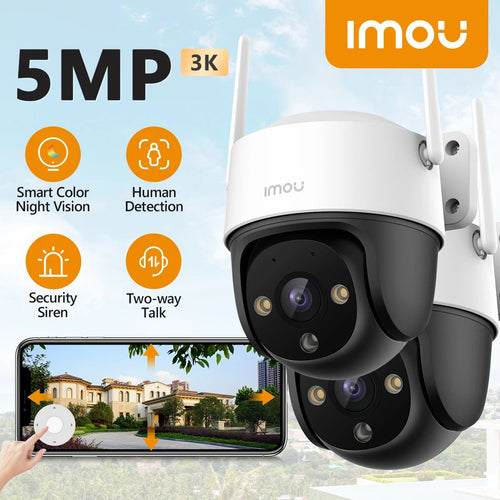 Imou Cruiser SE Plus 5MP Outdoor PTZ WiFi Camera 2 Pack IP66 AI Detection - stepyours.com