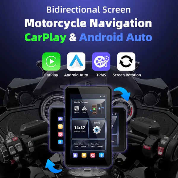 Wireless CarPlay Motorcycle GPS Screen — product view 2