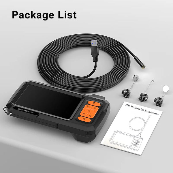 Endoscope Camera 4.3 Inch Screen HD1080P Borescope 100m Cable - stepyours.com