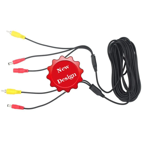 Car Video RCA Extension Cable 6M 10M 15M 2In1 Backup Camera Line - stepyours.com