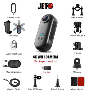 POV Magnetic 4K Waterproof Action Camera With WiFi For Helmet Bike Vlog - stepyours.com