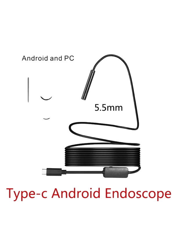 5.5mm USB Type - C Android Endoscope Camera - Flexible Probe for Tight Spaces - stepyours.com