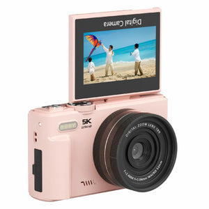 Amorus 75MP Digital Camera 5.7K Video 18x Zoom WiFi Vlog Camera - stepyours.com