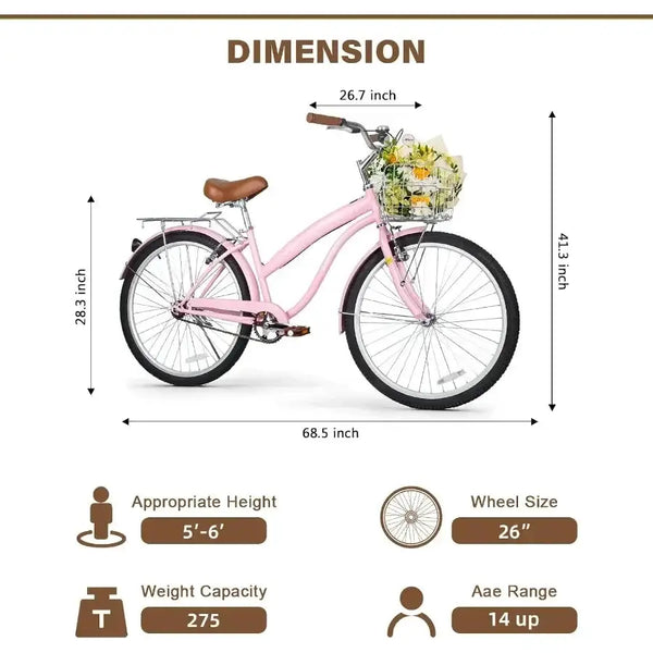 Classic Beach Cruiser Bike — product image 4