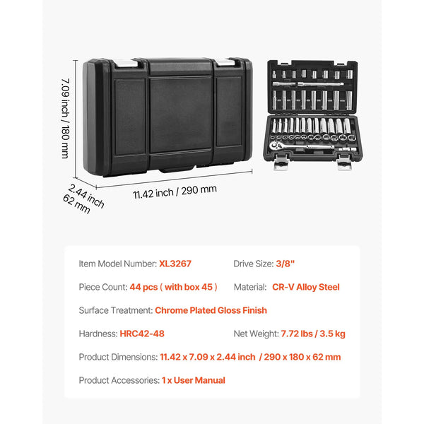 Pc Socket Ratchet Wrench Combo Set — product image 7