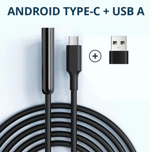 USB Type - C Flexible Endoscope Camera - 7mm Lens With 6 LEDs For Android OTG - stepyours.com