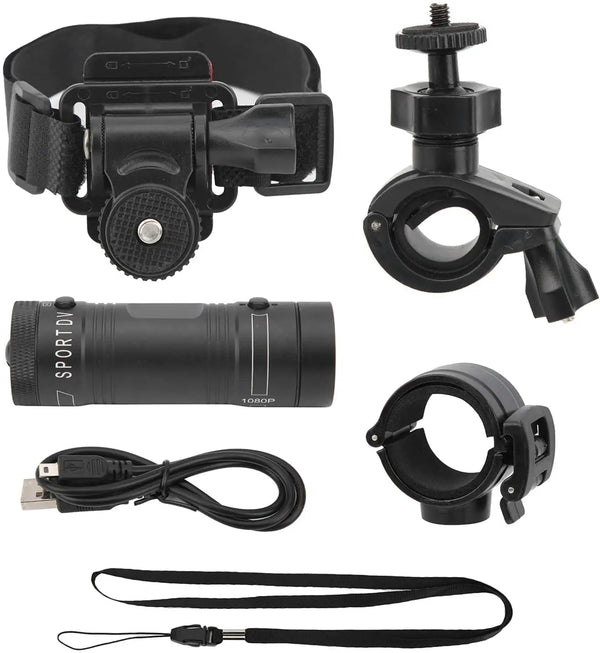 Mini Action Camera Helmet Light Waterproof HD 1080P For Bike Motorcycle - stepyours.com