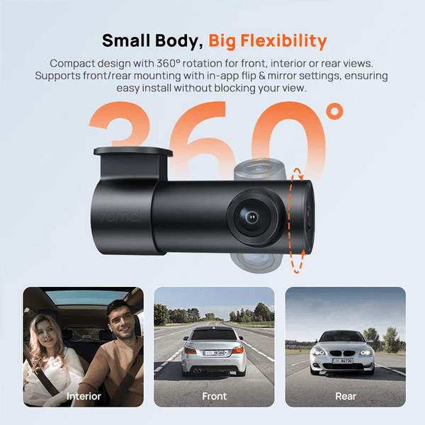 70mai M310 Plus 2K Dash Cam With English Voice Control 1440P WDR Parking WiFi 6 - stepyours.com