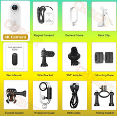 4K WiFi POV Mini Action Camera Magnetic Pocket Vlog Cam Helmet Mount for Bike - stepyours.com