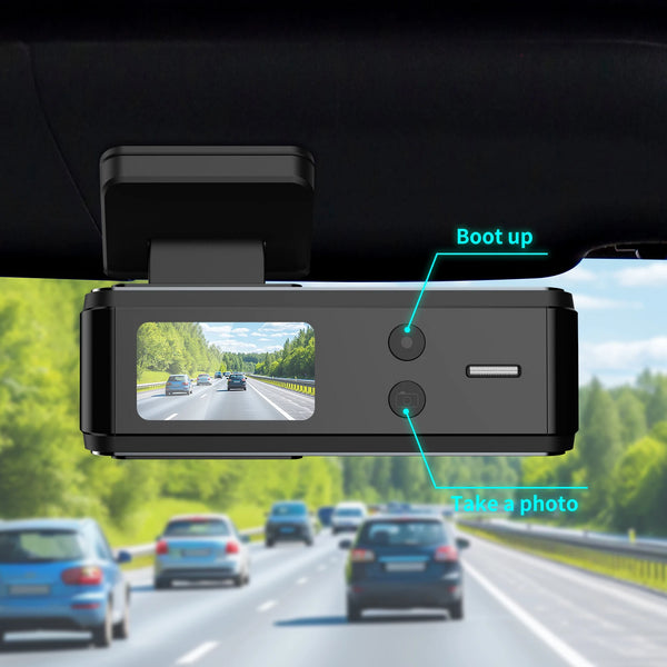 Aprilboy 4K Dash Cam With Front And Rear Cameras Night Vision Parking Monitor - stepyours.com