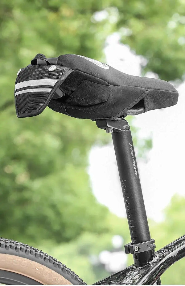 Gel Memory Foam Bike Saddle Cover With Safety Taillights