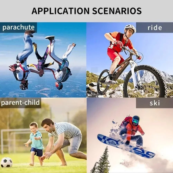 4K FHD Action Camera Helmet Mounted For Outdoor Motorcycle And Bike Video - stepyours.com