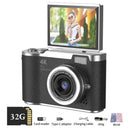 Amorus 1080P Selfie Camera With 180 Degree Flip Screen Beauty Filters 48MP - stepyours.com
