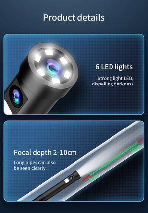 INSKAM WiFi Endoscope Camera Dual Lens Borescope Waterproof For Car Plumbing - stepyours.com