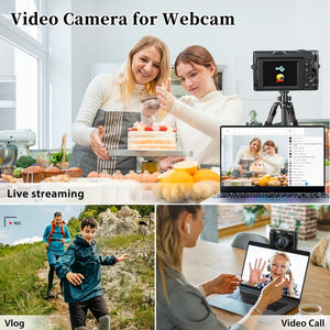 4K Digital Camera For Photography And Video Autofocus 48MP Vlogging Camera - stepyours.com