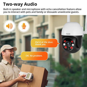 Fuers 8MP 4K Outdoor IP Camera - Auto Tracking And AI Human Detection Tuya Smart - stepyours.com