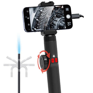 Two - Way 360 Degree Rotating Borescope - 1080P IP67 6mm Probe For Android iOS - stepyours.com