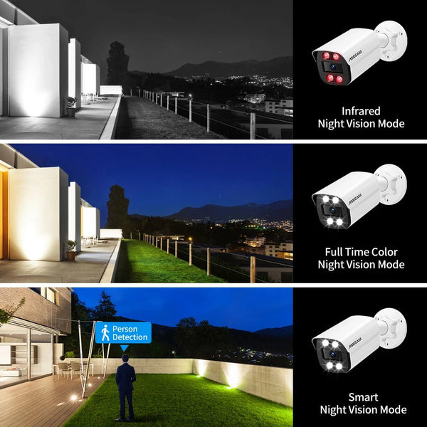 New 4K 8MP IP Outdoor PoE Surveillance Camera - With Color Night Vision - stepyours.com