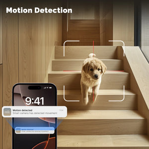 Moes Tuya WiFi Indoor Smart Camera 4MP Dual Lens Night Vision Two Way Audio - stepyours.com