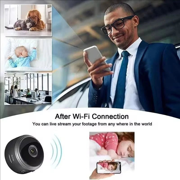 A9 WiFi Mini Camera - 720P HD Security Monitoring And Night Vision - stepyours.com