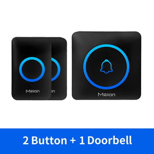 Meian Smart Home Doorbell Wireless Security Doorbell IP65 Waterproof Outdoor Door Bell 60 Songs 5 Volume Adjustable Chime Kit by stepyours.com