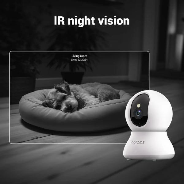 2Pcs Indoor 2K Security Cameras One Touch Call For Home Monitoring - stepyours.com