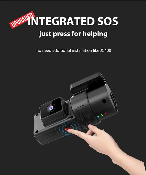Jimi JC181 Mini 4G Dash Cam Dual Lens Live Stream GPS Tracking WiFi Hotspot - stepyours.com