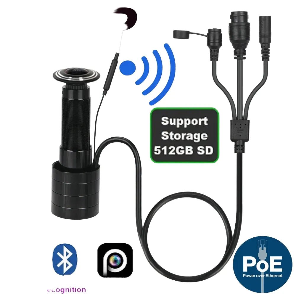 5MP Peephole IP Camera PoE Door Viewer With Motion Detection - stepyours.com