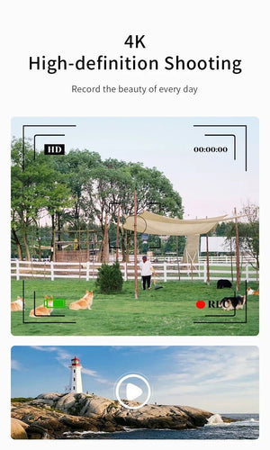 4K Digital Camera Travel Selfie Camera 36MP 1080p 2.4in Screen Optical Zoom - stepyours.com