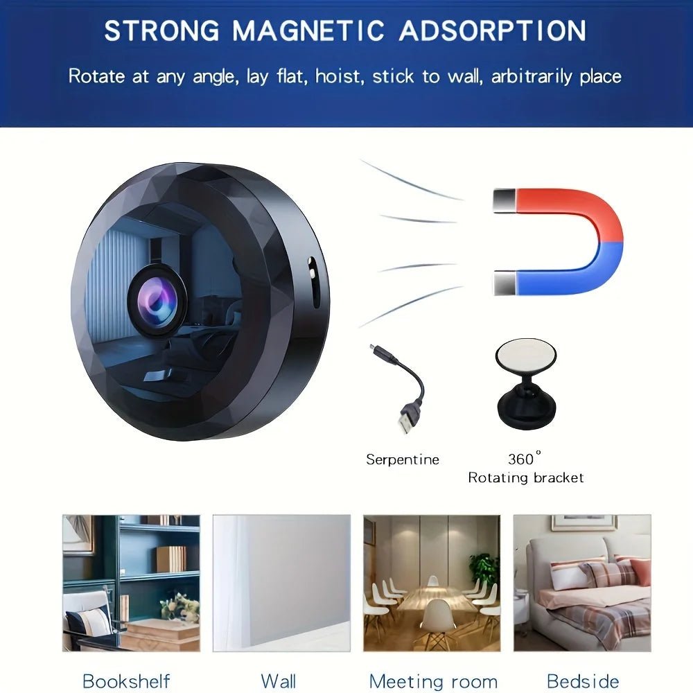 Mini WiFi 1080P Security Camera Night Vision Instant Alerts - stepyours.com