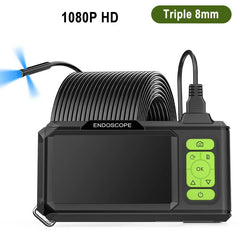 ENWOR Industrial Endoscope 4.3 Inch IPS Screen Autofocus Camera With Triple Lens - stepyours.com