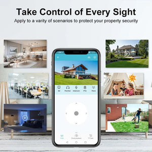 Vstarcam CB54 TZ 2K Solar Wireless Battery Security Camera With PIR Motion Alarm - stepyours.com