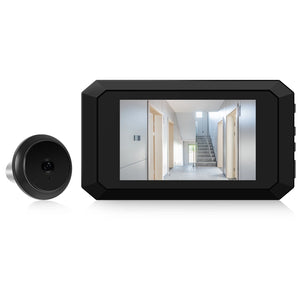 3.97'' LCD Digital Peephole Camera for Apartment Door 1080P 120 Degree Color Infrared Camera Door Monitor Type-C Rechargeable by stepyours.com