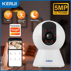 KERUI K259 5MP WiFi Indoor IP Camera With Tuya Smart App AI Tracking - stepyours.com