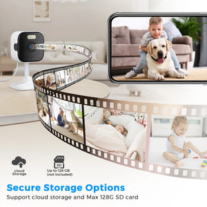 5MP HD WiFi Indoor Security Camera Featuring Night Vision and Two Way Audio - stepyours.com