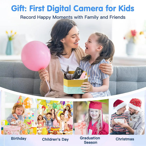 Kids Digital Camera Camcorder 16x Zoom 1080P 44MP for Beginners - stepyours.com