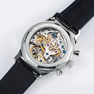 Sugess 1963 Pilot Watch Men Mechanical Chronograph Panda Wristwatch Air Force Sapphire Waterproof for Seagull Movement ST1901 v3