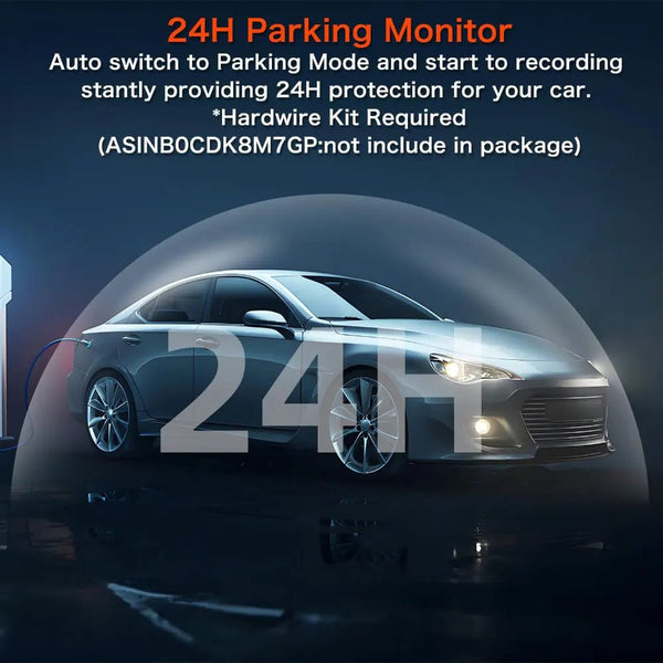 4K Dash Cam With WiFi GPS Mini Front Car DVR 24H Parking G Sensor - stepyours.com