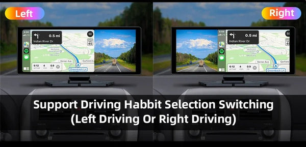 4K Dash Cam With Wireless CarPlay Android Auto GPS 7 Inch Or 10.26 Inch - stepyours.com