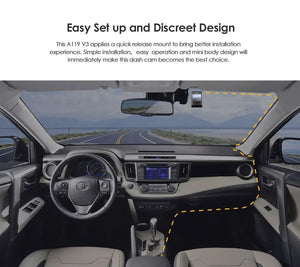 VIOFO A119 V3 2K Car Dash Camera With Parking Mode G Sensor Rota Lens - stepyours.com