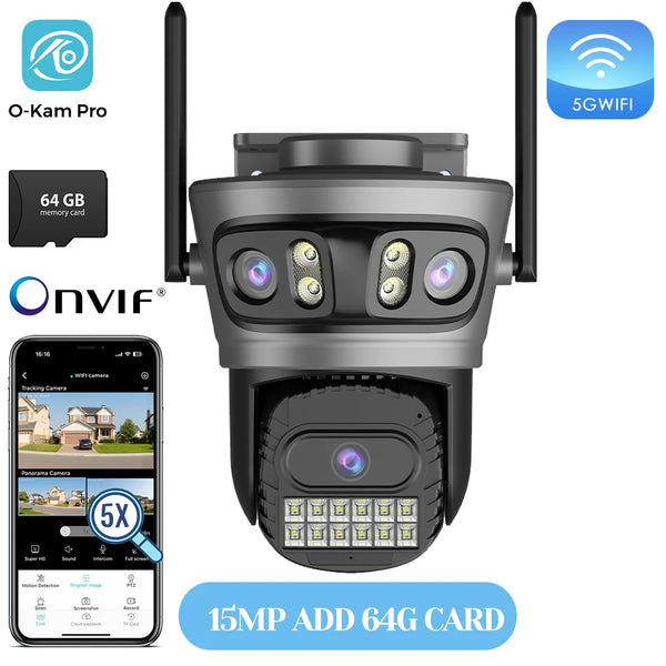 20MP Outdoors WiFi PTZ Security Camera - AI Human Detection and 10X Zoom Hooks