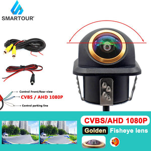 Smartour AHD CVBS CCD Fisheye Rear View Camera 1080P Night Vision Waterproof - stepyours.com
