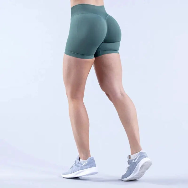 Womens Seamless Scrunch Butt Biker Shorts For Yoga Wear — product view 20