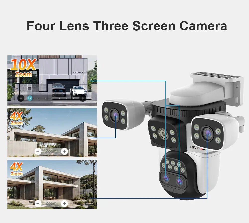 LS Vision LS - WL320 - 10X Outdoor PTZ Camera With Auto Tracking AI Pro - stepyours.com