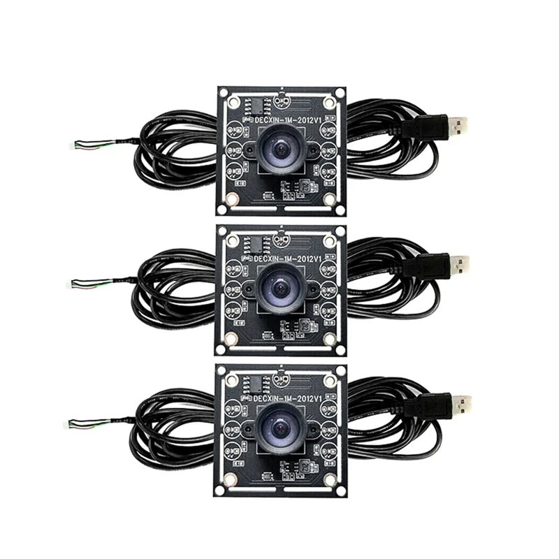 3 Pack USB Camera Modules 100 Degree 1MP OV9732 1280x720 2m Cable For DIY - stepyours.com